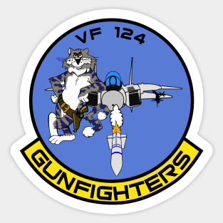 F-14 Tomcat Gunfighters VF-124 - Clean Style Sticker